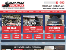 Tablet Screenshot of openroad-honda.com